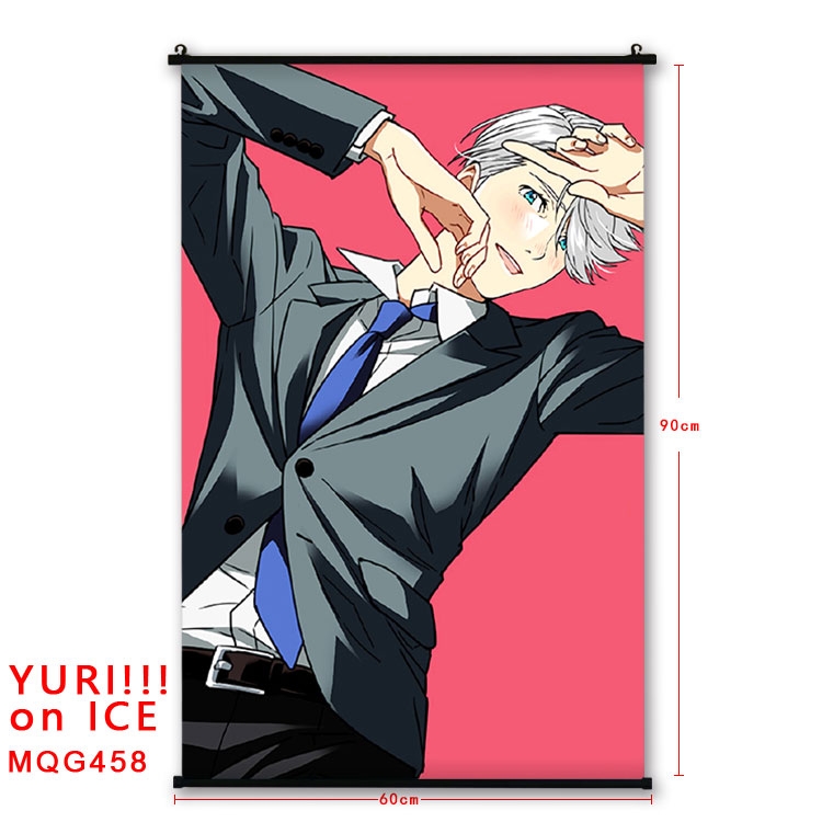 Yuri !!! on Ice Anime plastic pole cloth painting Wall Scroll 60X90CM  MQG458