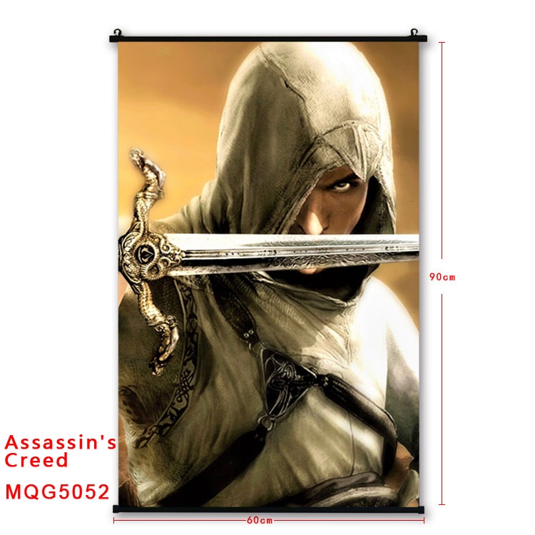 Assassin Creed Anime plastic pole cloth painting Wall Scroll 60X90CM  MQG5049