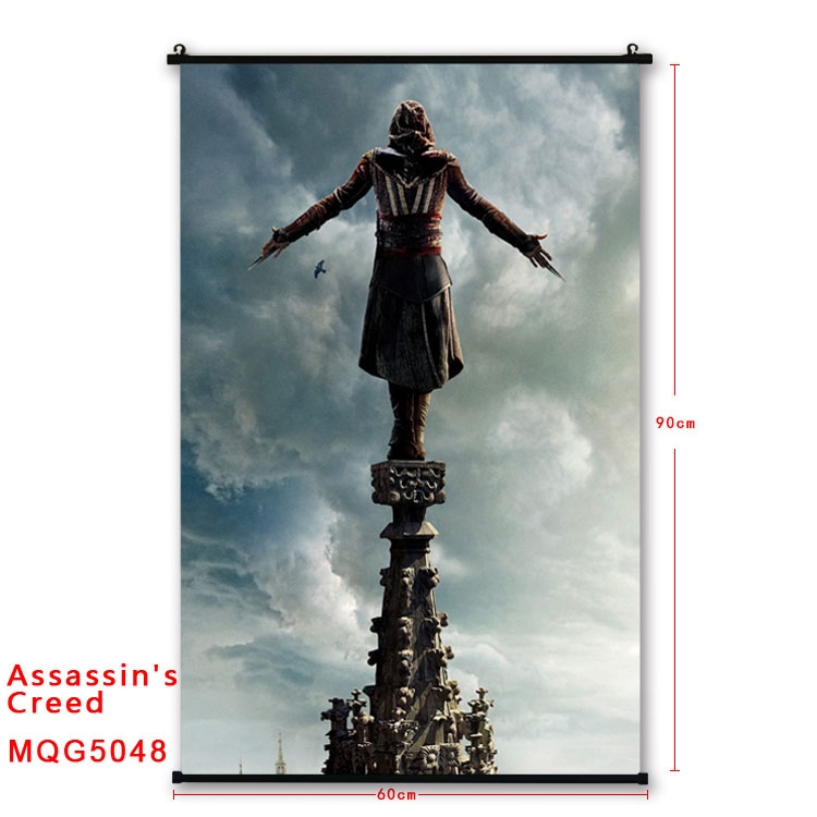 Assassin Creed Anime plastic pole cloth painting Wall Scroll 60X90CM  MQG5048