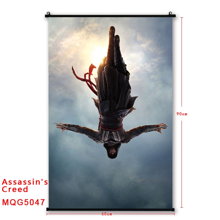 Assassin Creed Anime plastic pole cloth painting Wall Scroll 60X90CM  MQG5047