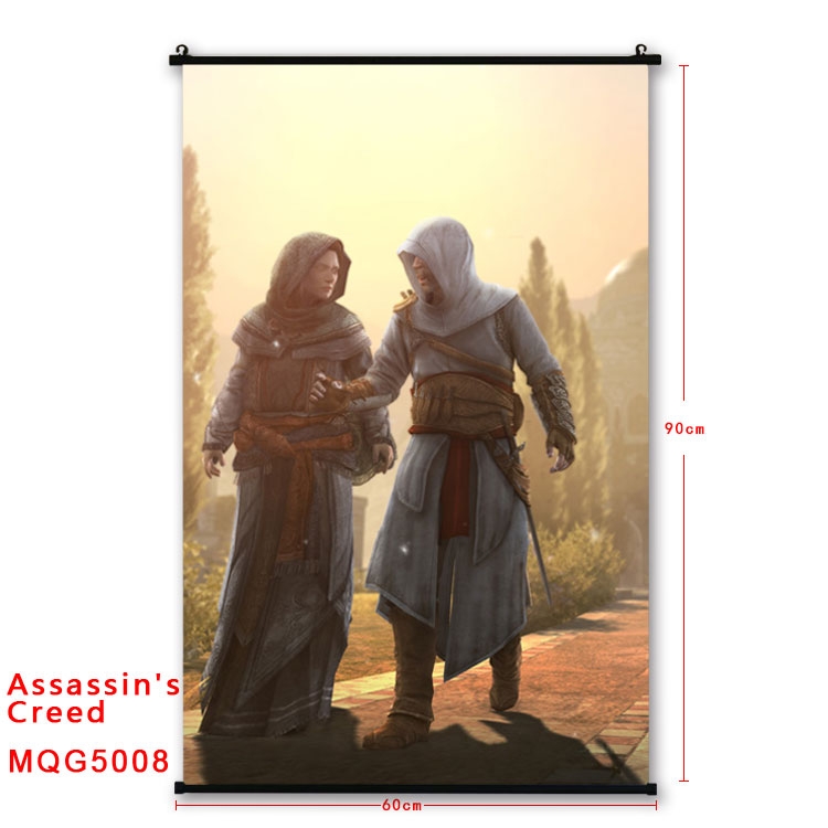 Assassin Creed Anime plastic pole cloth painting Wall Scroll 60X90CM  MQG5008