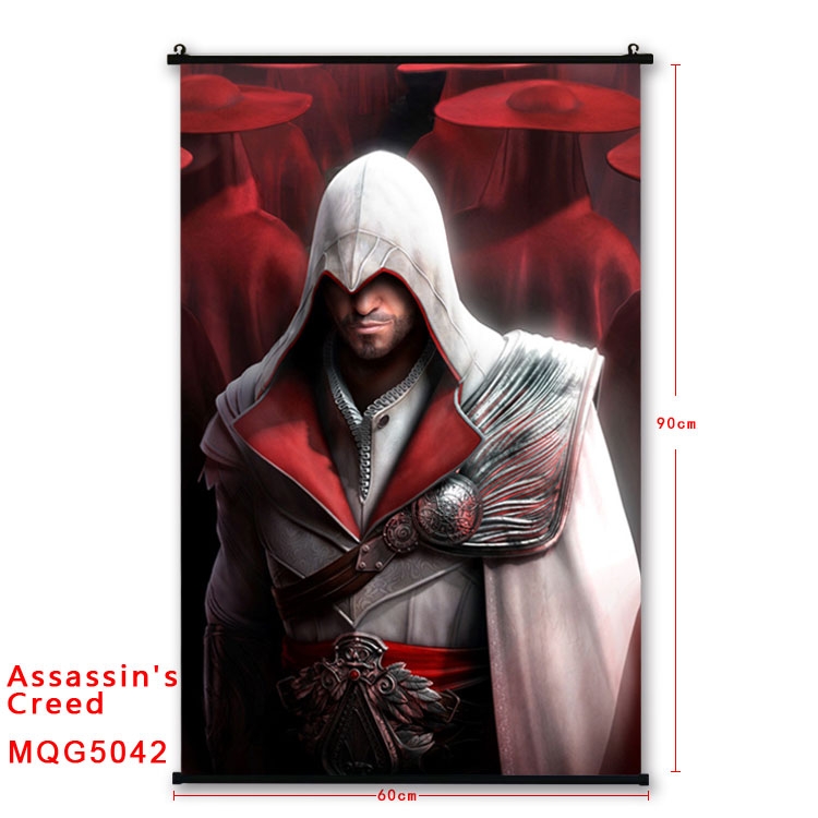 Assassin Creed Anime plastic pole cloth painting Wall Scroll 60X90CM  MQG5042