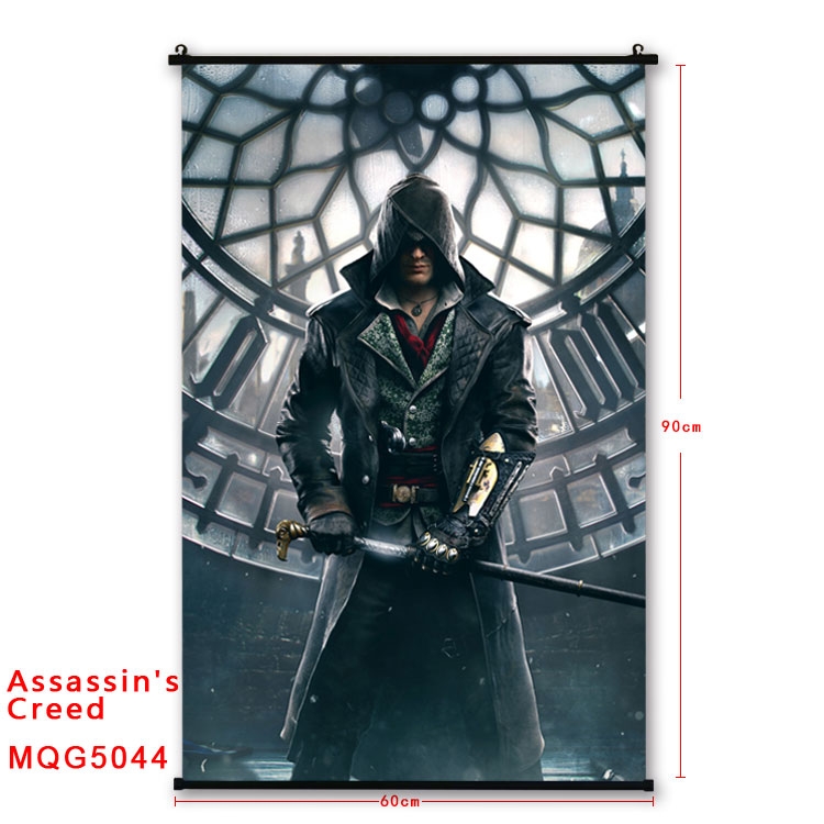 Assassin Creed Anime plastic pole cloth painting Wall Scroll 60X90CM  MQG5044