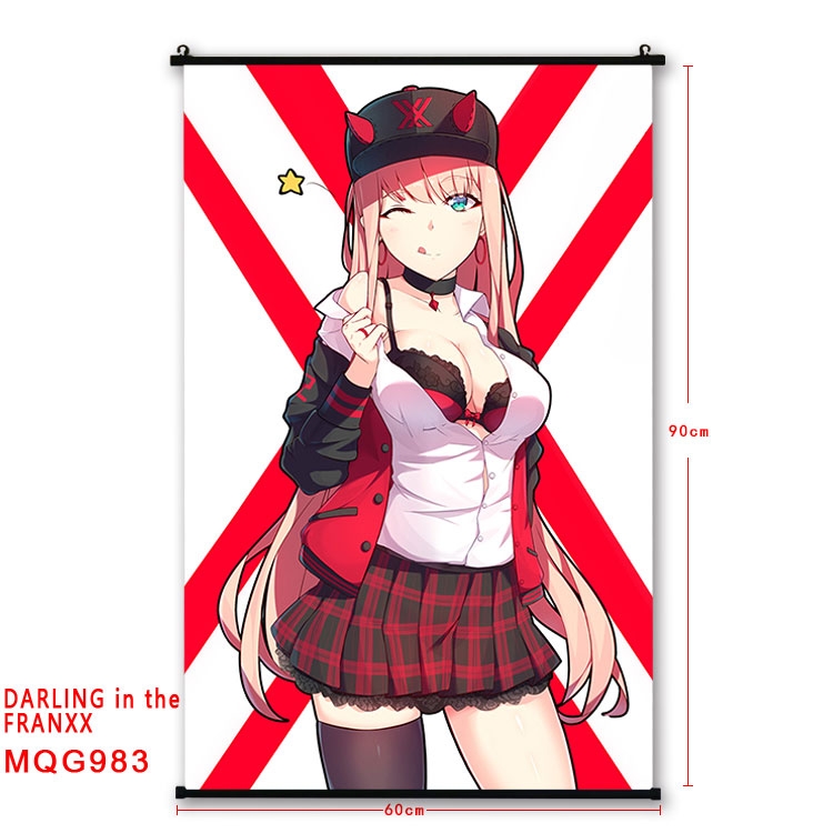 DARLING in the FRANX plastic pole cloth painting Wall Scroll 60X90CM  MQG983