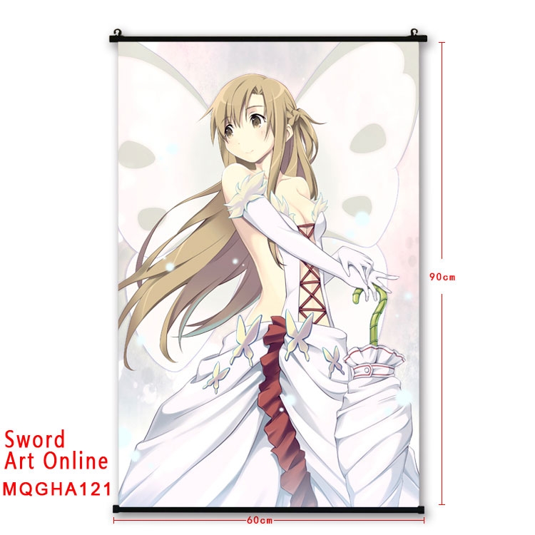 Sword Art Online Anime plastic pole cloth painting Wall Scroll 60X90CM MQGHA121