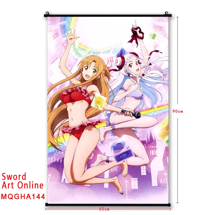 Sword Art Online Anime plastic pole cloth painting Wall Scroll 60X90CM MQGHA144