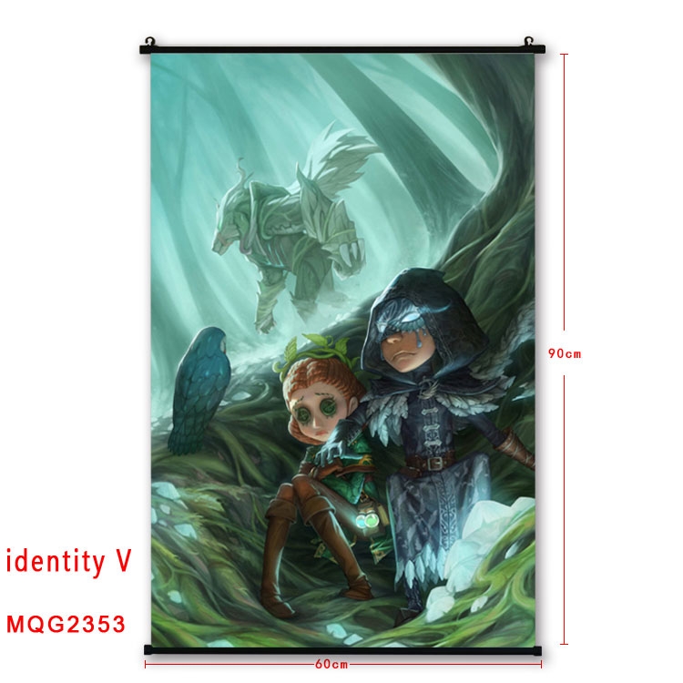 Identity V Anime plastic pole cloth painting Wall Scroll 60X90CM MQG2353