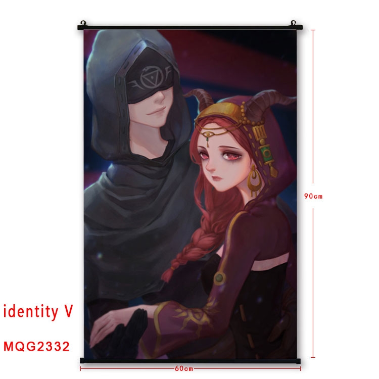 Identity V Anime plastic pole cloth painting Wall Scroll 60X90CM MQG2332