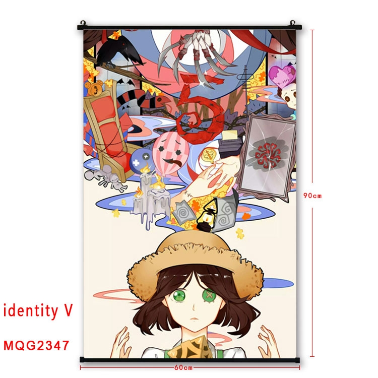 Identity V Anime plastic pole cloth painting Wall Scroll 60X90CM MQG2347