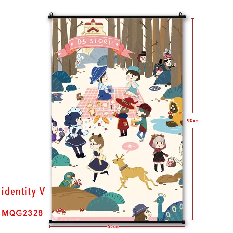 Identity V Anime plastic pole cloth painting Wall Scroll 60X90CM MQG2326