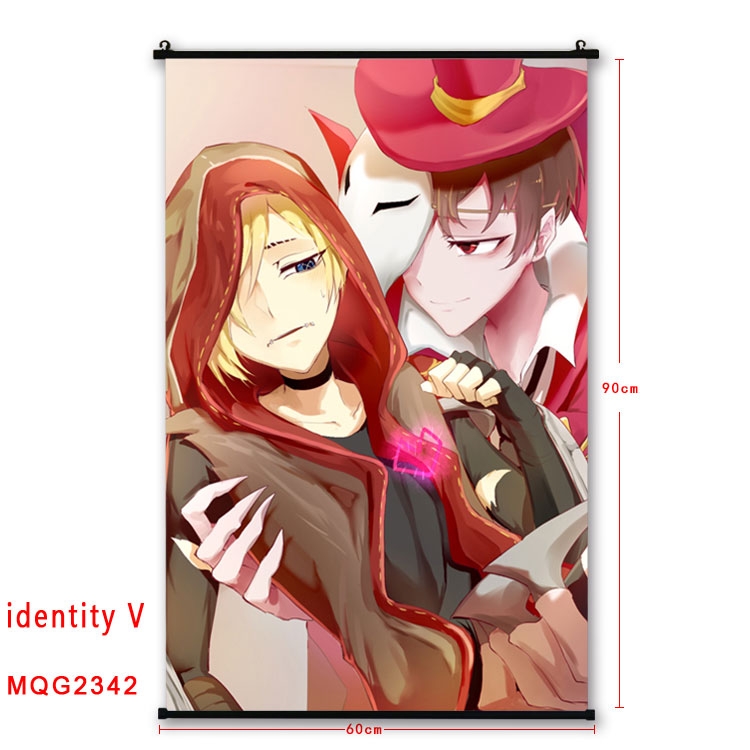 Identity V Anime plastic pole cloth painting Wall Scroll 60X90CM MQG2342