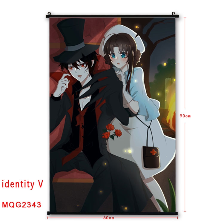 Identity V Anime plastic pole cloth painting Wall Scroll 60X90CM MQG2343