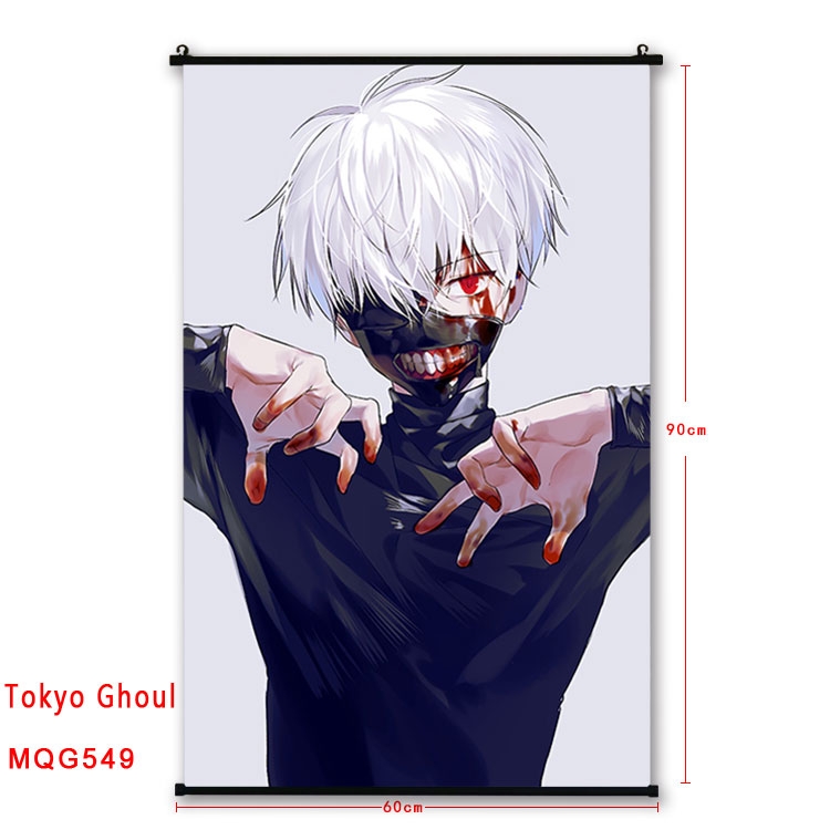 Tokyo Ghoul Anime plastic pole cloth painting Wall Scroll 60X90CM MQG549