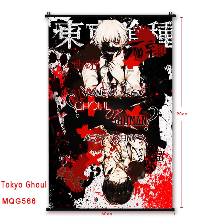 Tokyo Ghoul Anime plastic pole cloth painting Wall Scroll 60X90CM MQG566