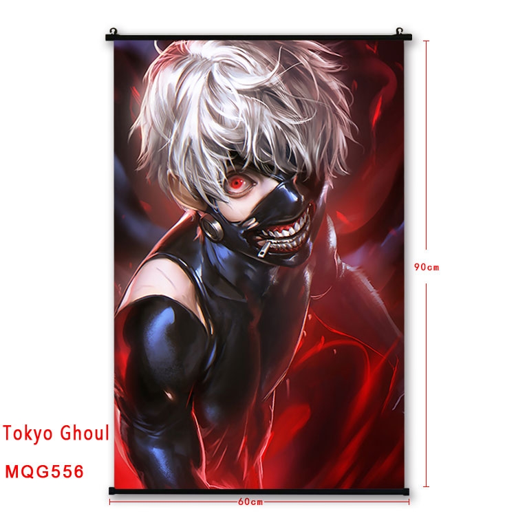 Tokyo Ghoul Anime plastic pole cloth painting Wall Scroll 60X90CM MQG556