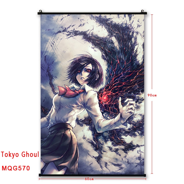 Tokyo Ghoul Anime plastic pole cloth painting Wall Scroll 60X90CM MQG570