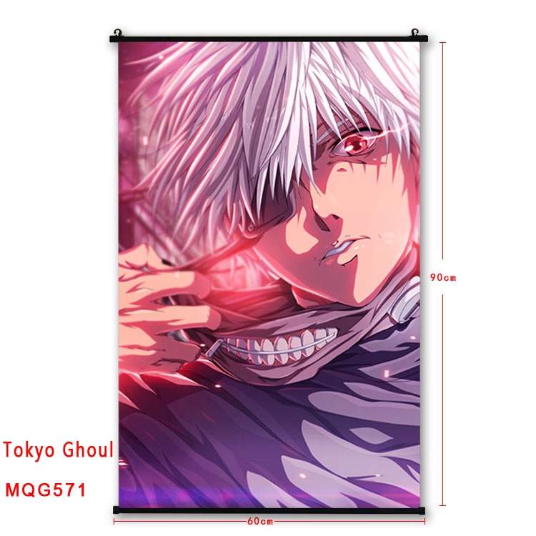 Tokyo Ghoul Anime plastic pole cloth painting Wall Scroll 60X90CM MQG571