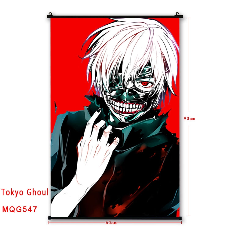 Tokyo Ghoul Anime plastic pole cloth painting Wall Scroll 60X90CM MQG547