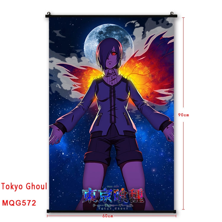 Tokyo Ghoul Anime plastic pole cloth painting Wall Scroll 60X90CM MQG572