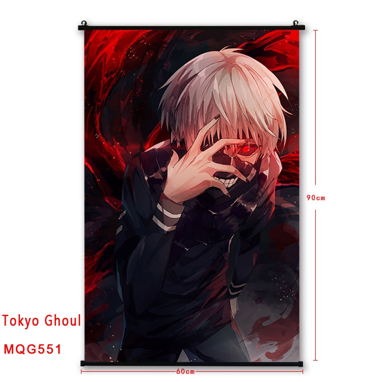Tokyo Ghoul Anime plastic pole cloth painting Wall Scroll 60X90CM MQG551