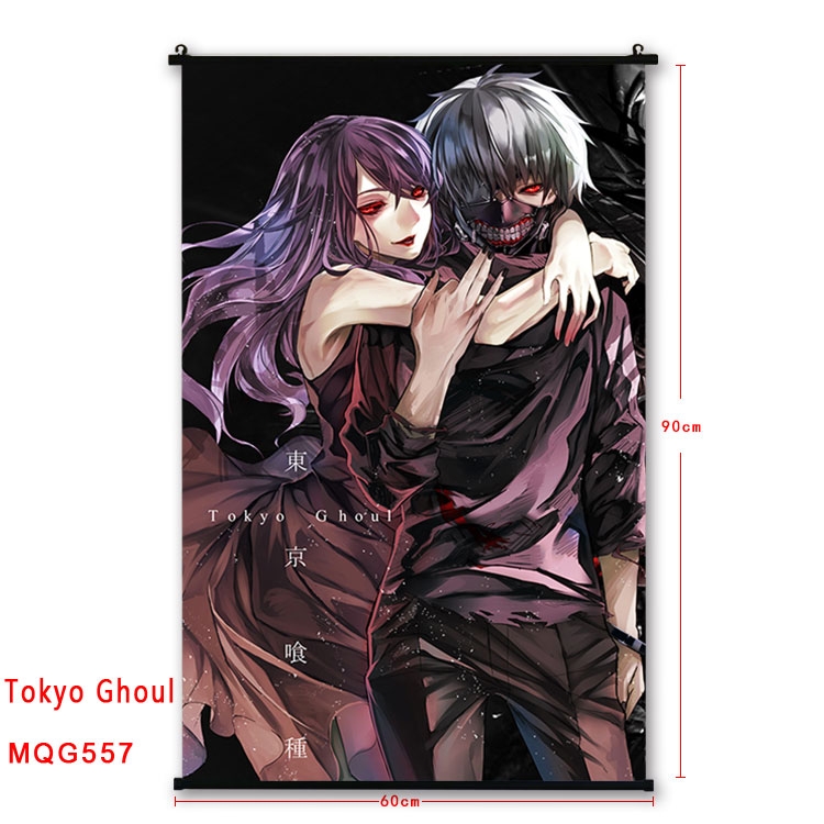 Tokyo Ghoul Anime plastic pole cloth painting Wall Scroll 60X90CM MQG557