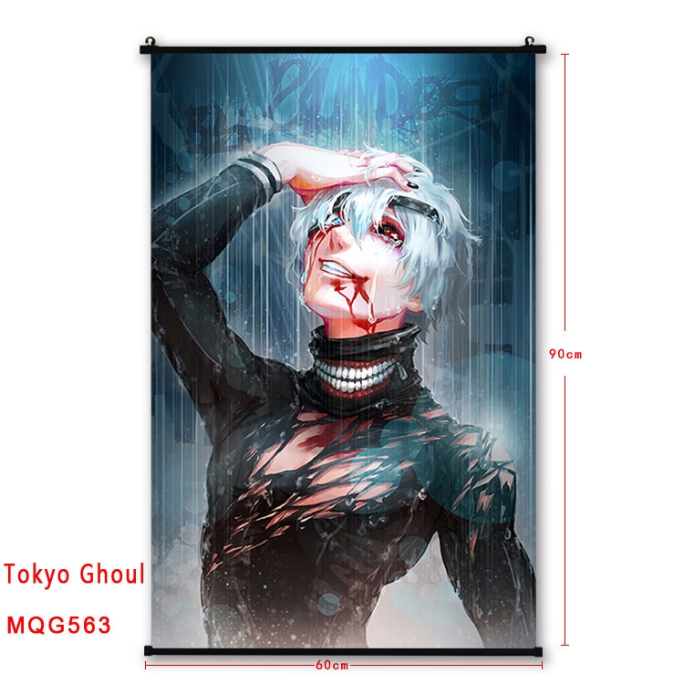 Tokyo Ghoul Anime plastic pole cloth painting Wall Scroll 60X90CM MQG563