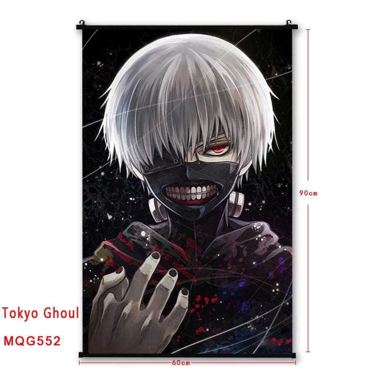 Tokyo Ghoul Anime plastic pole cloth painting Wall Scroll 60X90CM MQG552