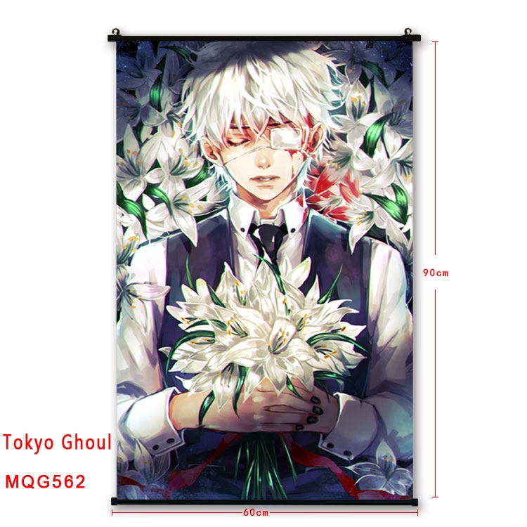 Tokyo Ghoul Anime plastic pole cloth painting Wall Scroll 60X90CM MQG562