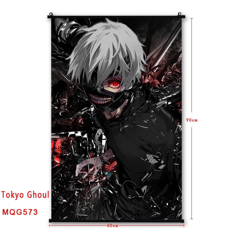 Tokyo Ghoul Anime plastic pole cloth painting Wall Scroll 60X90CM MQG573