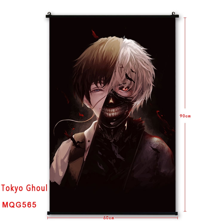 Tokyo Ghoul Anime plastic pole cloth painting Wall Scroll 60X90CM MQG565