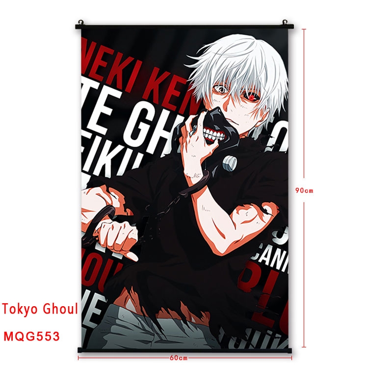 Tokyo Ghoul Anime plastic pole cloth painting Wall Scroll 60X90CM