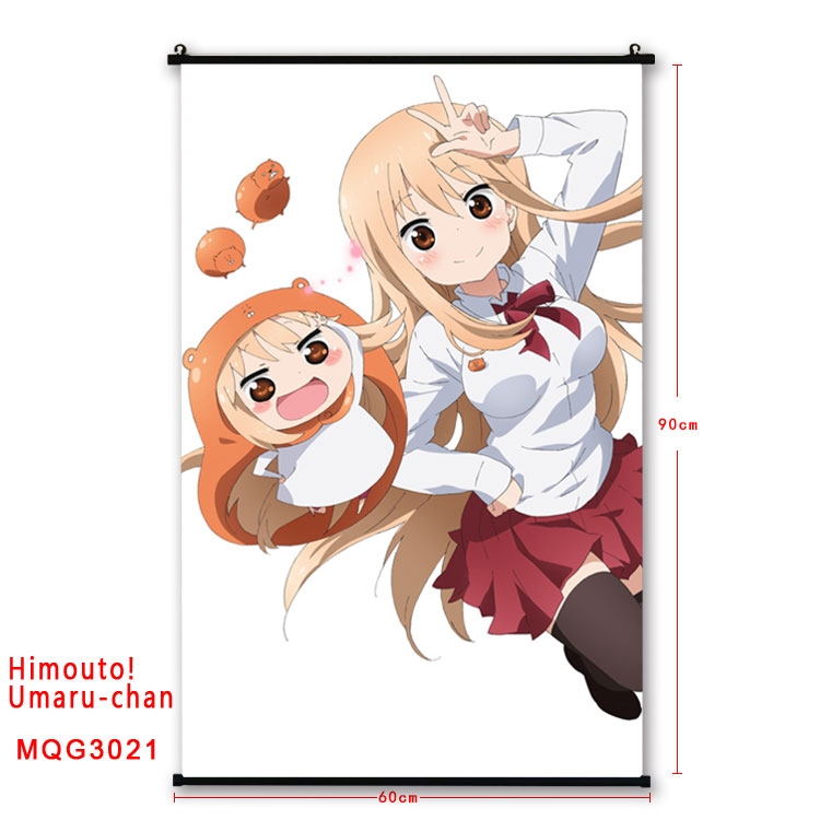 Himouto! Umaru-chan Anime plastic pole cloth painting Wall Scroll 60X90CM MQG-3021