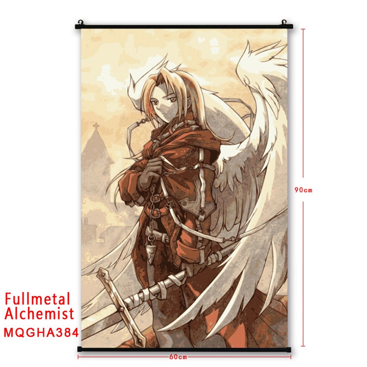 Fullmetal Alchemist Cartoon plastic pole cloth painting Wall Scroll 60X90CM  MQGHA384
