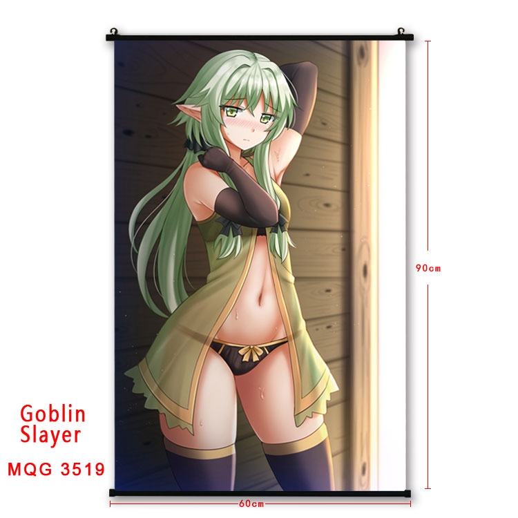 Goblin Slayer Anime plastic pole cloth painting Wall Scroll 60X90CM MQG3519