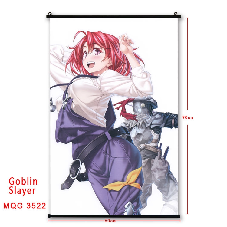 Goblin Slayer Anime plastic pole cloth painting Wall Scroll 60X90CM MQG3522