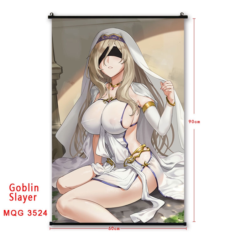 Goblin Slayer Anime plastic pole cloth painting Wall Scroll 60X90CM MQG3524