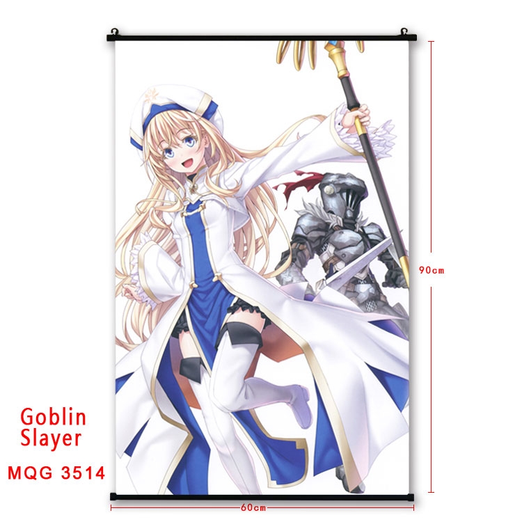 Goblin Slayer Anime plastic pole cloth painting Wall Scroll 60X90CM MQG3514