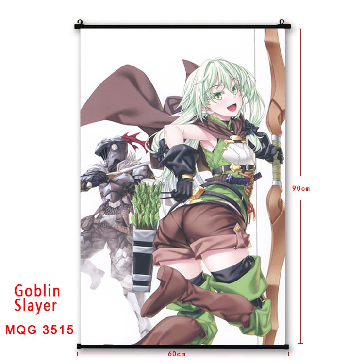 Goblin Slayer Anime plastic pole cloth painting Wall Scroll 60X90CM MQG3515