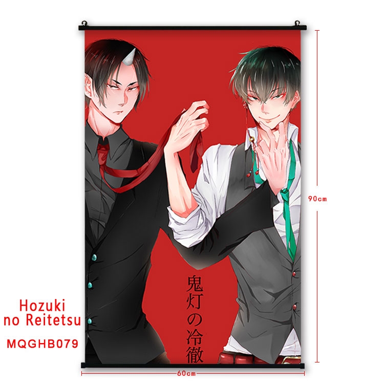 Hoozuki no Reitetsu Anime plastic pole cloth painting Wall Scroll 60X90CM  MQGHB079