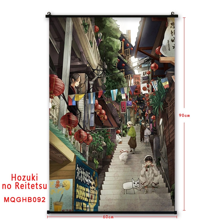 Hoozuki no Reitetsu Anime plastic pole cloth painting Wall Scroll 60X90CM  MQGHB092