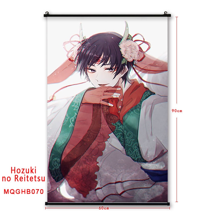 Hoozuki no Reitetsu Anime plastic pole cloth painting Wall Scroll 60X90CM  MQGHB064