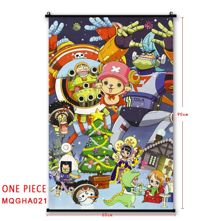One Piece Anime plastic pole cloth painting Wall Scroll 60X90CM MQGHA021