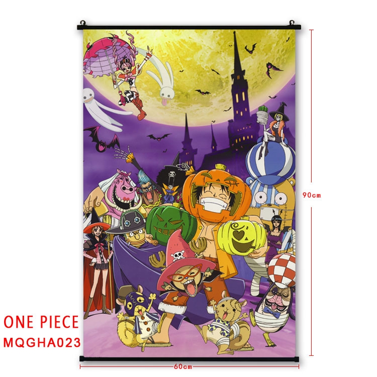 One Piece Anime plastic pole cloth painting Wall Scroll 60X90CM MQGHA023