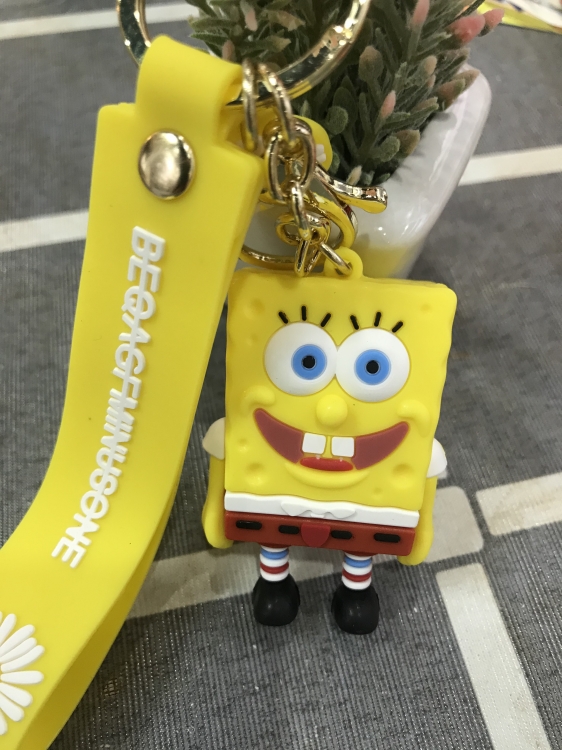 SpongeBob Anime Silicone key chain pendant
