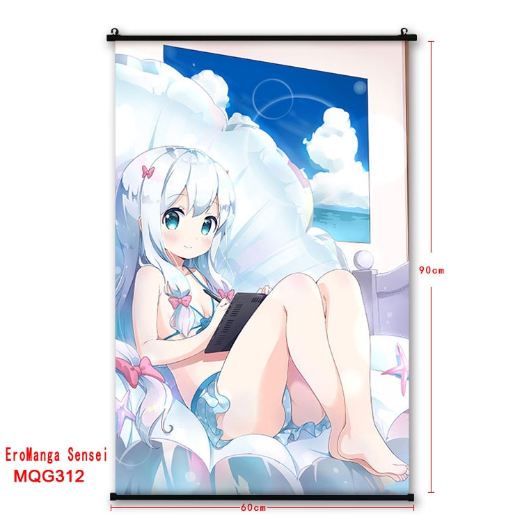 Ero Manga Sensei  plastic pole cloth painting Wall Scroll 60X90CM  MQG312