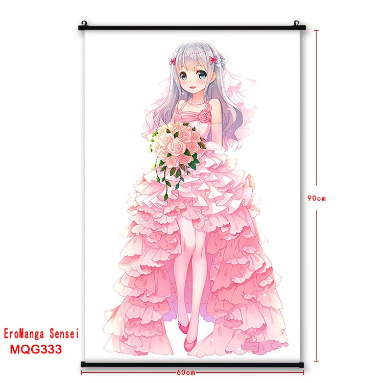 Ero Manga Sensei  plastic pole cloth painting Wall Scroll 60X90CM  MQG333