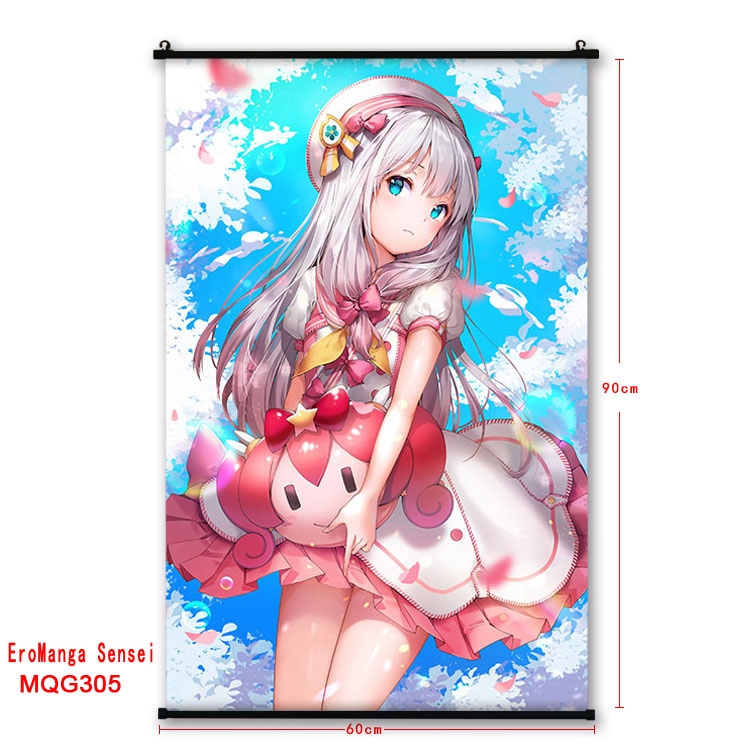 Ero Manga Sensei  plastic pole cloth painting Wall Scroll 60X90CM  MQG305