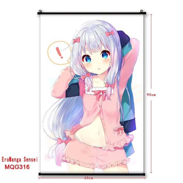 Ero Manga Sensei  plastic pole cloth painting Wall Scroll 60X90CM  MQG316