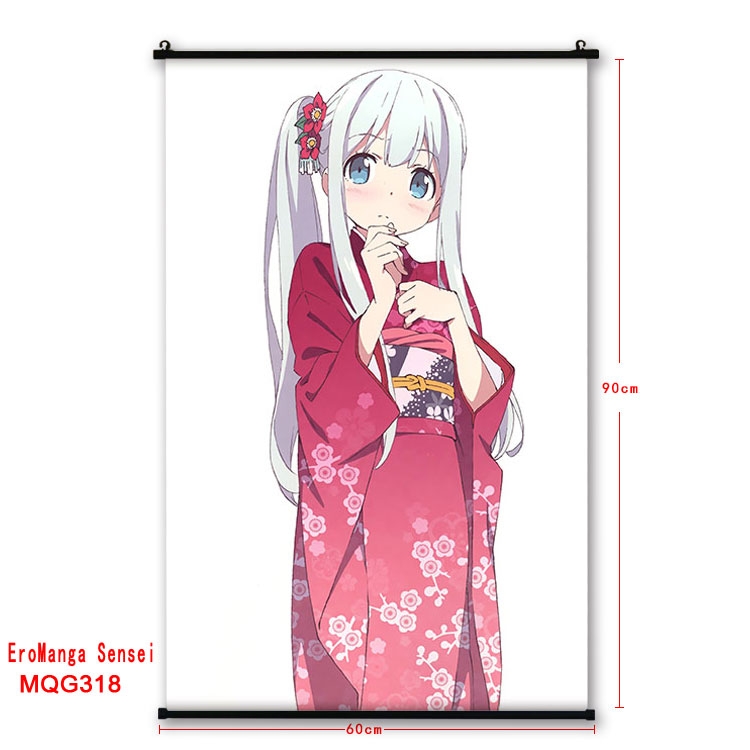 Ero Manga Sensei  plastic pole cloth painting Wall Scroll 60X90CM  MQG318