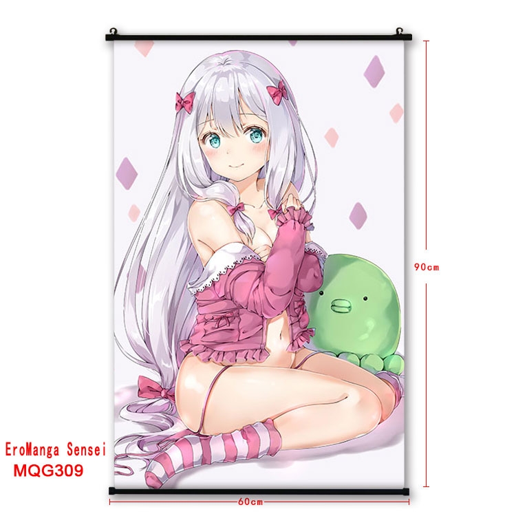 Ero Manga Sensei  plastic pole cloth painting Wall Scroll 60X90CM  MQG309